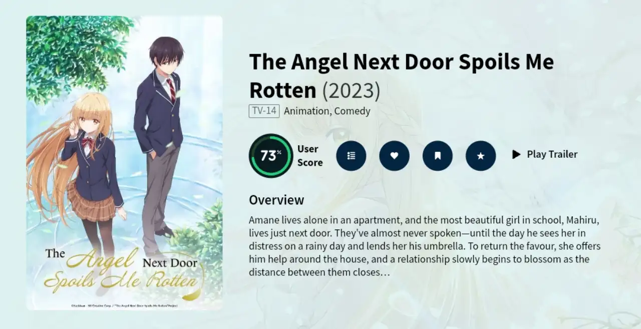The Angel Next Door Spoils Me Rotten Hindi Dubbed Download HD - HindiAnime.XYZ, Otonari no Tenshi-sama ni Itsunomanika Dame Ningen ni Sareteita Ken All Episode in Hindi